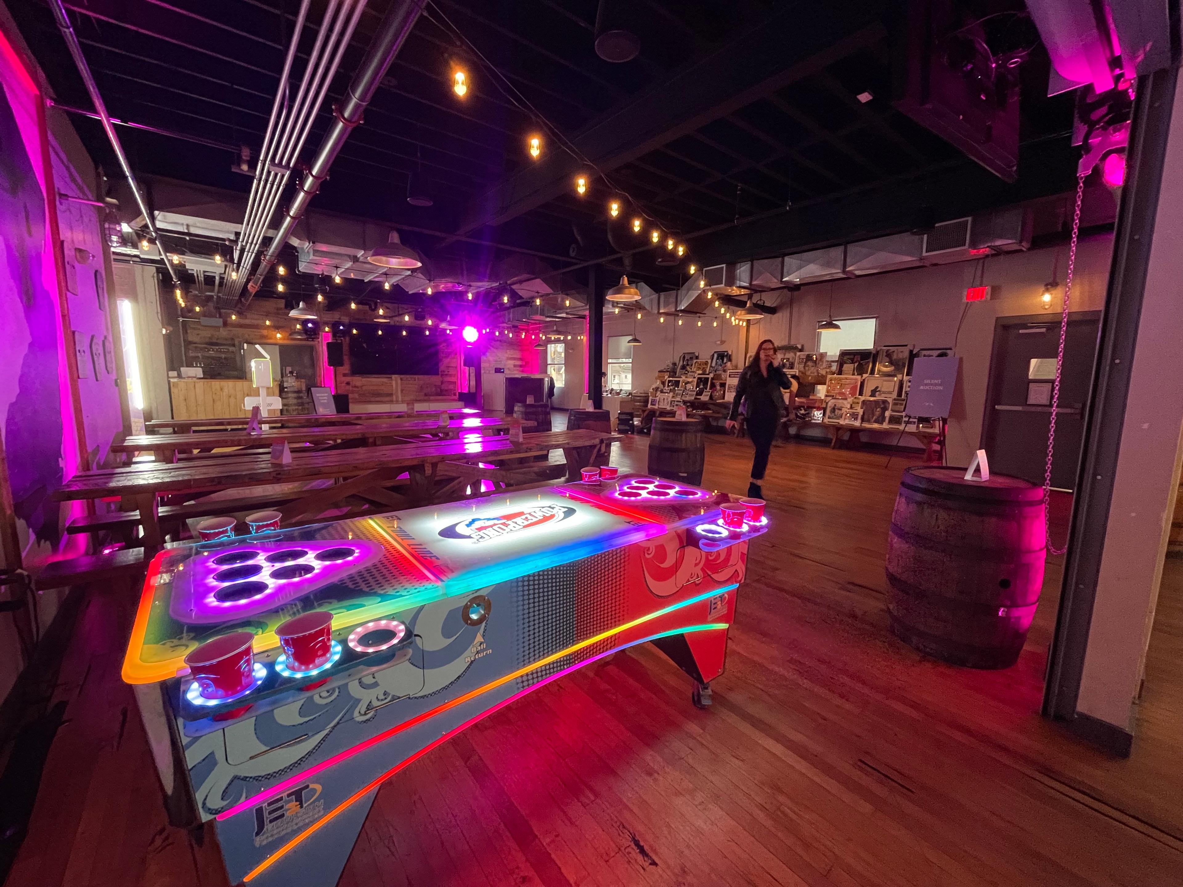 Beer hall event space at Beach Haus Brewery, Belmar NJ