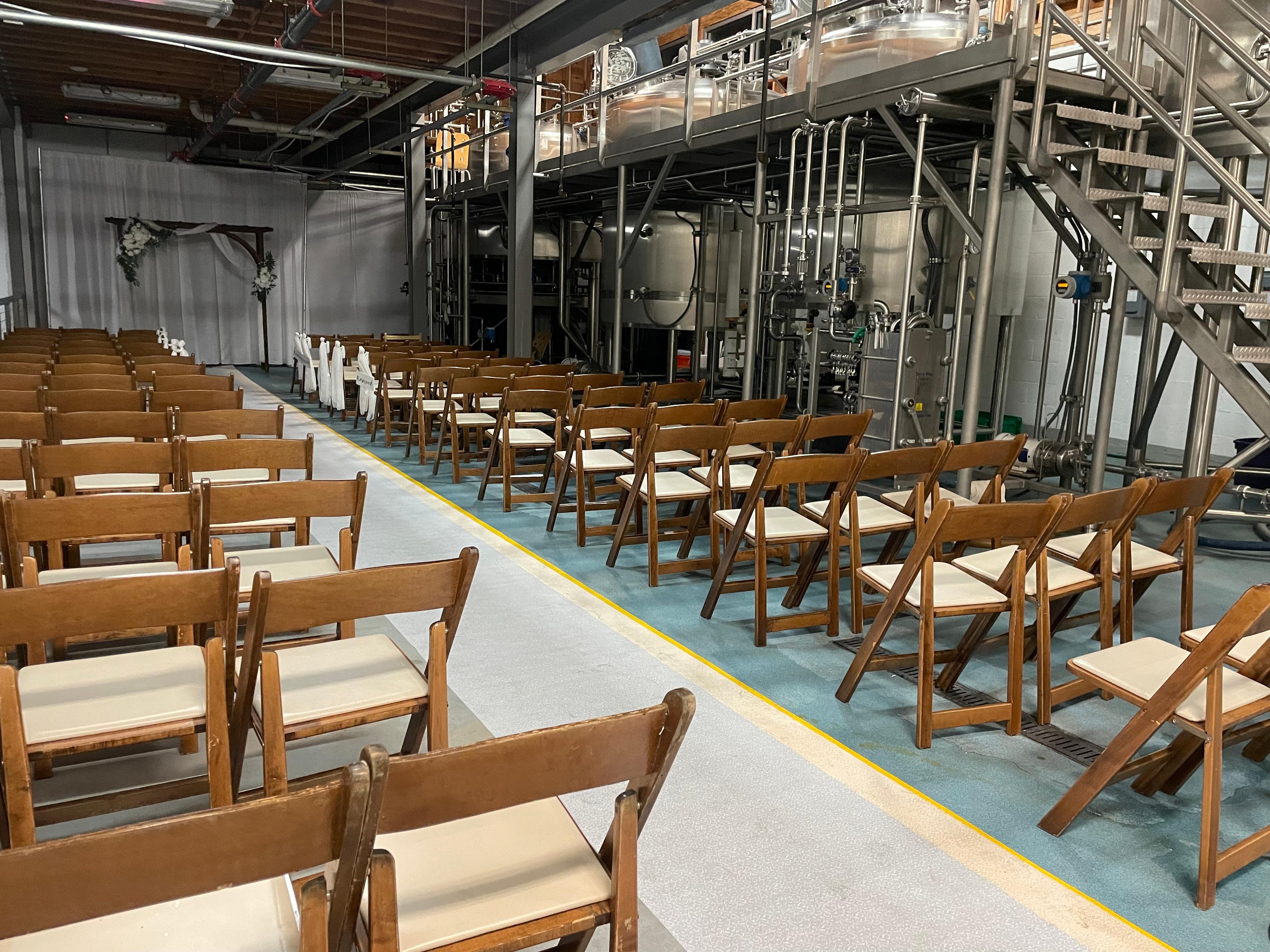 Wedding ceremony at Beach Haus Brewery, NJ