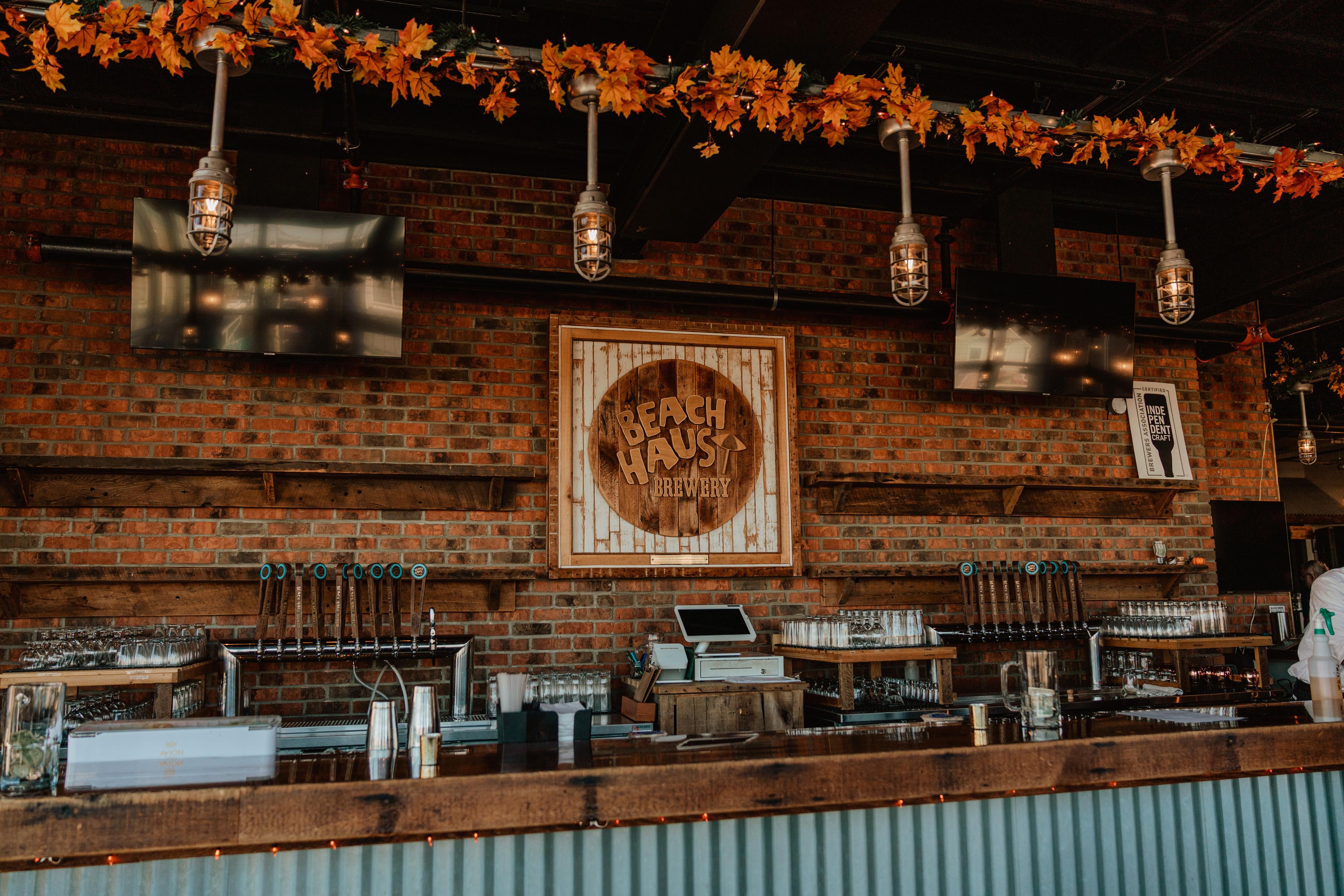 Wedding reception in the Beach Haus taproom, Belmar NJ